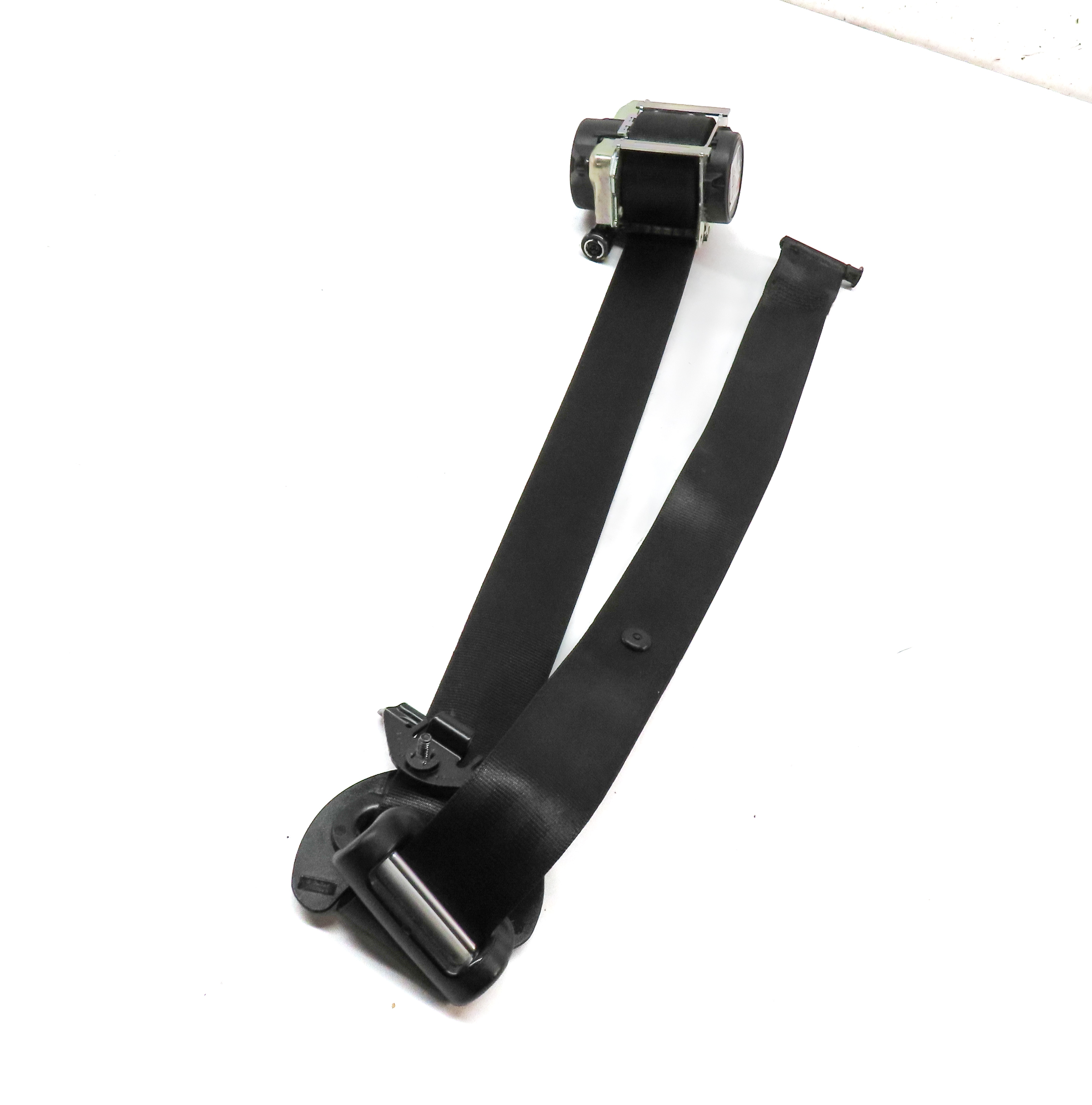 2013-2019 RANGE ROVER (L405) FRONT LEFT DRIVER SEATBELT RETRACTOR (BLACK) — exact item pictured